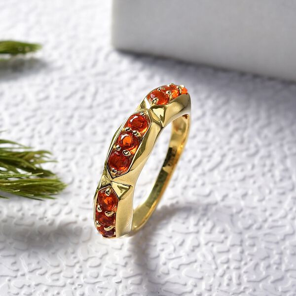 D'Joy AAA Blaze Feueropal Ring - 0,42 ct. image number 2