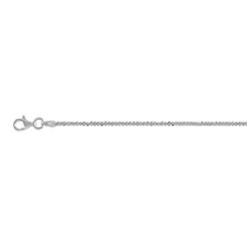 Italienische Funkelkette, ca. 50 cm, 925 Silber rhodiniert ca. 3,74g
