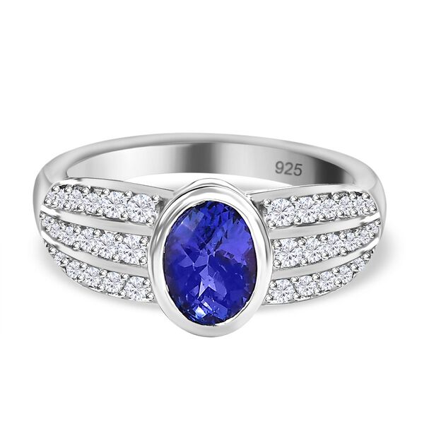 AA Tansanit und Zirkon Ring - 1,94 ct. image number 0