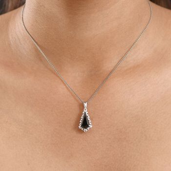 D'Joy Elite Shungit Anh&auml;nger 925 Silber rhodiniert ca. 1.75 ct