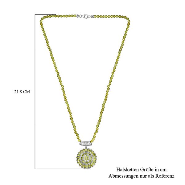 Nat&uuml;rliche Peridot-Halskette in Silber, 77,85 ct, image number 5