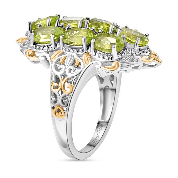 Natürlicher Peridot Ring Messing (Größe 18.00) ca. 4.89 ct image number 5