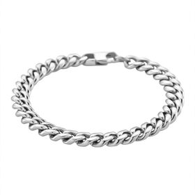 Panzer 316L Edelstahl Armband ca. 19 cm ca. 23,00g, Silberfarben