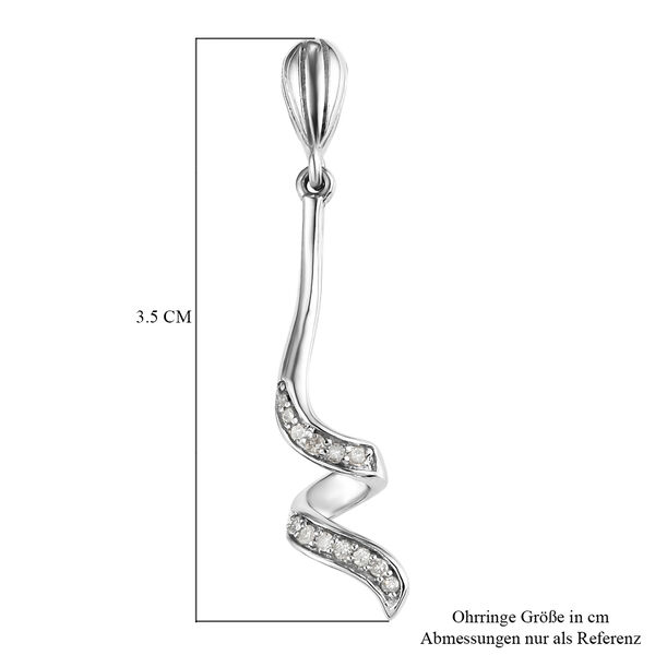 Diamant Ohrh&auml;nger in Silber image number 5