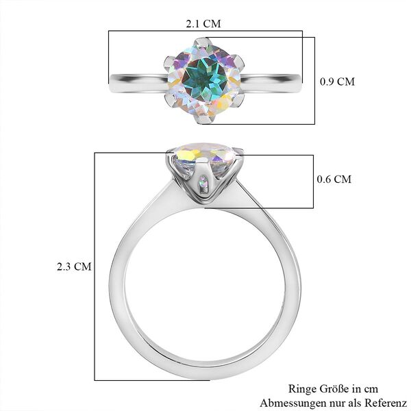 Merkur mystischer Topas Ring 925 Silber (Gr&ouml;&szlig;e 21.00) ca. 1,20 ct image number 7