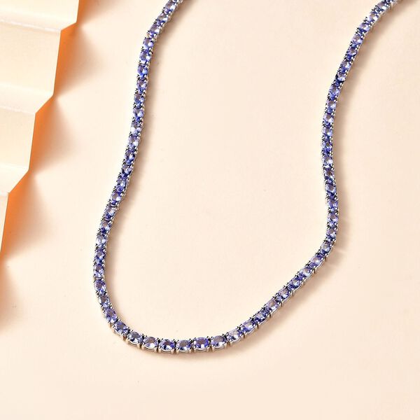 Tansanit Halskette, 45 cm - 16,80 ct. image number 1