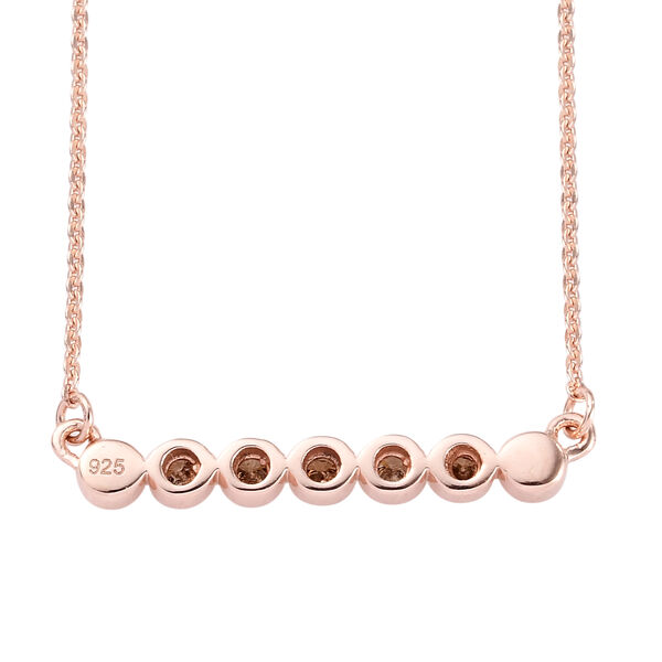 Nat&uuml;rliche Champagner Diamant-Halskette image number 5