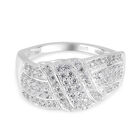 Weißer Zirkonia Ring 925 Silber  ca. 0,98 ct image number 0