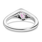 Premium Ilakaka Rosa Saphir und Zirkon Ring, 925 Silber platiniert, 0,83 ct. image number 5