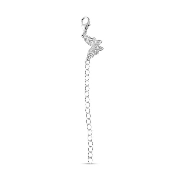 Karabinerverschluss mit Extender, rhodiniertes 925er Silber image number 2