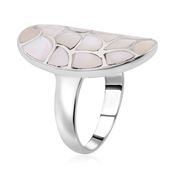 Perlmutt Ringe 925 Silber (Gr&ouml;&szlig;e 16.00) image number 3