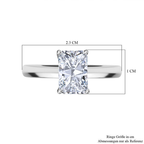 LUXURIANT SGL zertifizierter VS-GH Labor Diamant Ring in 950 Platin - 2 ct. image number 3