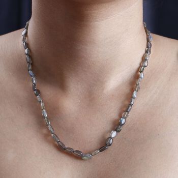 Labradorit Halskette, 45 cm - 85 ct.