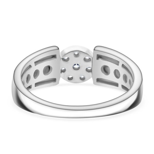 LUXURIANT SI-GH Labor Diamant Ring, 925 Silber platiniert - 0,25 ct. image number 5