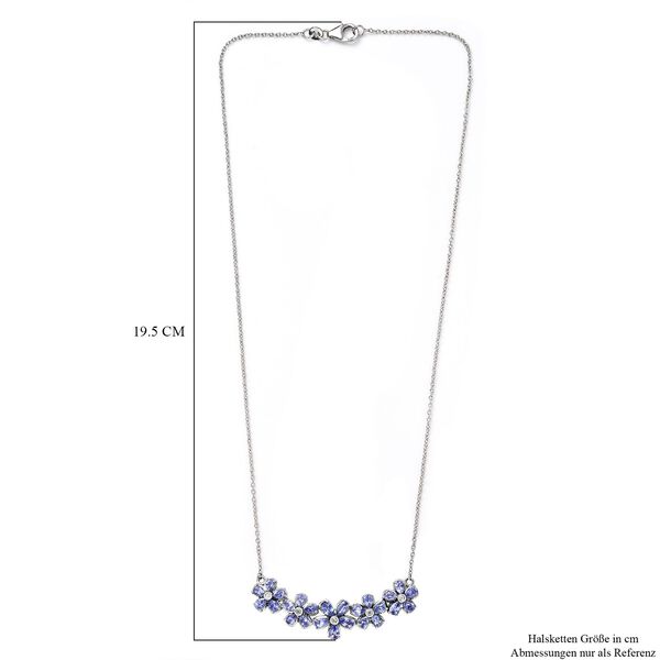 Tansanit Halskette, ca. 45 cm, ca. 4.35 ct image number 5