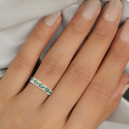 Tsavorite Granat und Zirkon Bandring - 0,90 ct. image number 0