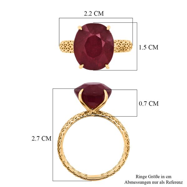 D'Joy AAA afrikanischer Rubin Ring - 8,80 ct. image number 6