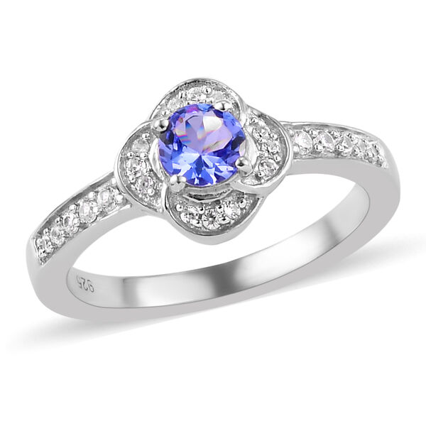 Tansanit und Zirkon Ring - 0,54 ct. image number 4