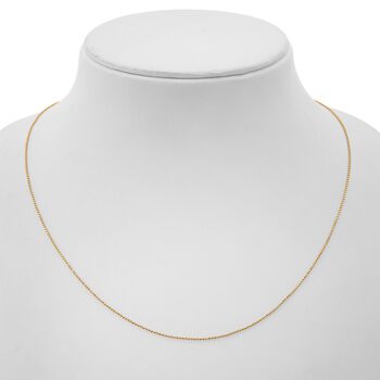 999 Gold Kugelkette ca. 50 cm ca. 3,36g