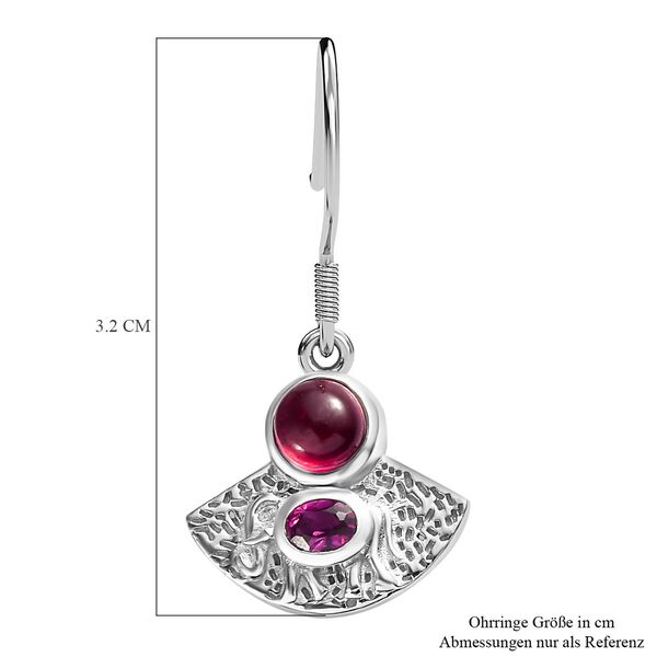 AA Afrikanische Rubin und Rhodolith Granat-Ohrringe - 2,54 ct. image number 6