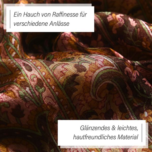 Eleganter Seidenschal in leuchtendem Senfgelb, 100% feinste Seide image number 4