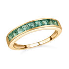 Kagem sambischer Smaragd-Ring, 925 Silber vergoldet (Größe 17.00) ca. 0,86 ct image number 3