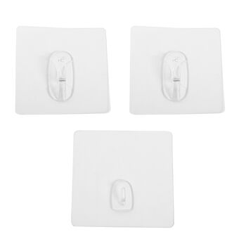 Zauberhaken aus Kunststoff, 1 Jumbo und 1 gro&szlig;, Transparent