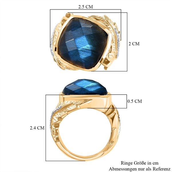 GP Italian Garden Collection - AAA Labradorit Ring, ca. 12,91 ct image number 8