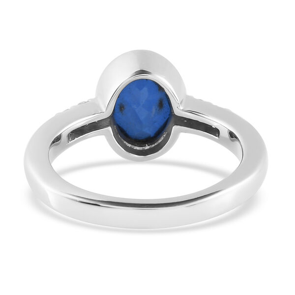 Ceylonfarbener Quarz und Zirkon-Ring in Silber - 1,55 ct.  image number 6