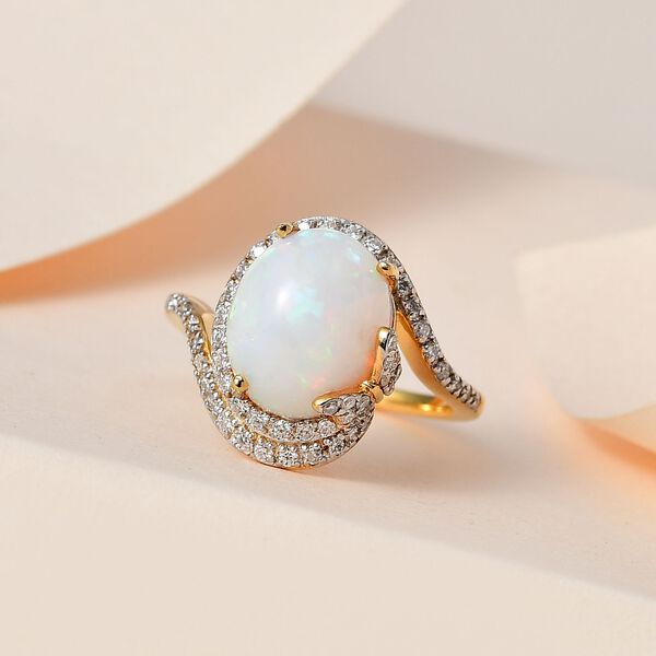 GP Trionfo Kollektion - AA natürlicher, äthiopischer Welo Opal und Multi-Edelstein-Ring - 3,63 ct. image number 2