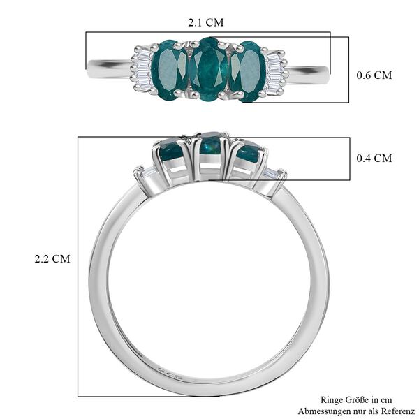AAA Grandidierit und Diamant Ring - 0,73 ct. image number 7