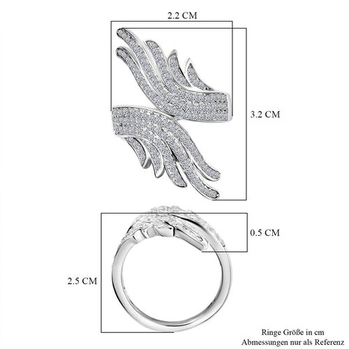 LUXURIANT DIAMOND - Lab Grown Diamant SI-GH SGL zertifiziert Ring 925 Silber rhodiniert (Größe 21.00) ca. 1.00 ct image number 5