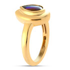 Ammolit Ring 925 Silber vergoldet  ca. 1,20 ct image number 4
