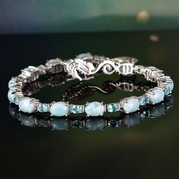 Larimar und Paraiba Apatit Armband image number 2