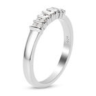 Diamant Band Ring 925 Silber Platin-Überzug image number 4