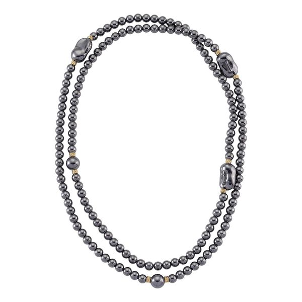 Terahertz Halskette ca. 40 cm Reiner Edelstahl Standard gelb vergoldet ca. 300.00 ct image number 3