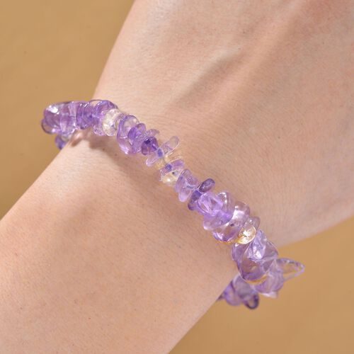Afrikanischer Amethyst, Citrin Armband, flexibel, ca. 85.00 ct image number 1