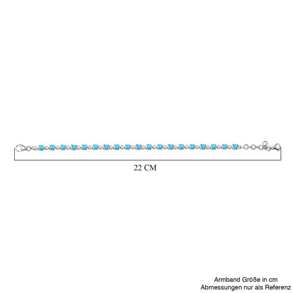AA Sleeping Beauty Türkis und Zirkon Armband image number 5