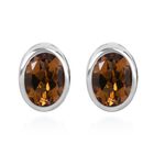 Madeira Citrin Ohrringe 925 Silber platiniert ca. 1.62 ct