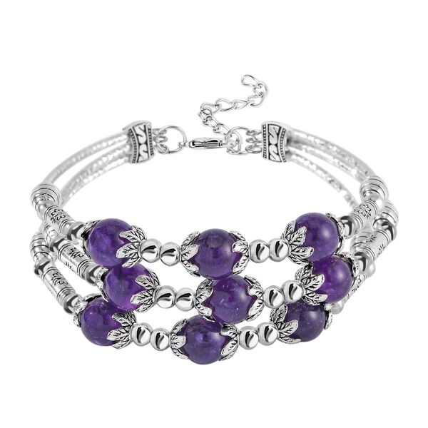 Afrikanisches Amethyst-Armband, 18 cm - 68,50 ct. image number 0
