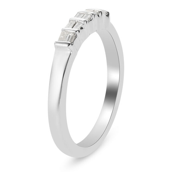 Diamant band Ring 925 Silber Platin-Überzug image number 5