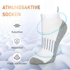 4er-Set Kupferfaser-Kompressions-Socken, Antibakteriell und Anti-Geruch, 36-40, S/M, weiß-grau image number 4