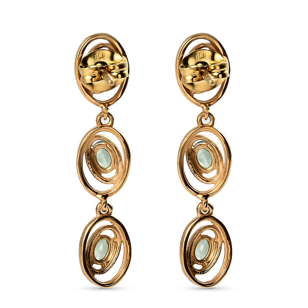 Grandidierit Ohrh&auml;nger 925 Silber vergoldet ca. 1,01 ct&nbsp; image number 5