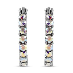 J Francis gefertigt mit SWAROVSKI- AB Swarovski-Kristall Inside-Out-Creolen