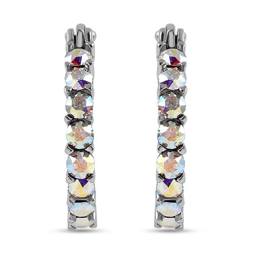 J Francis gefertigt mit SWAROVSKI- AB Swarovski-Kristall Inside-Out-Creolen image number 0