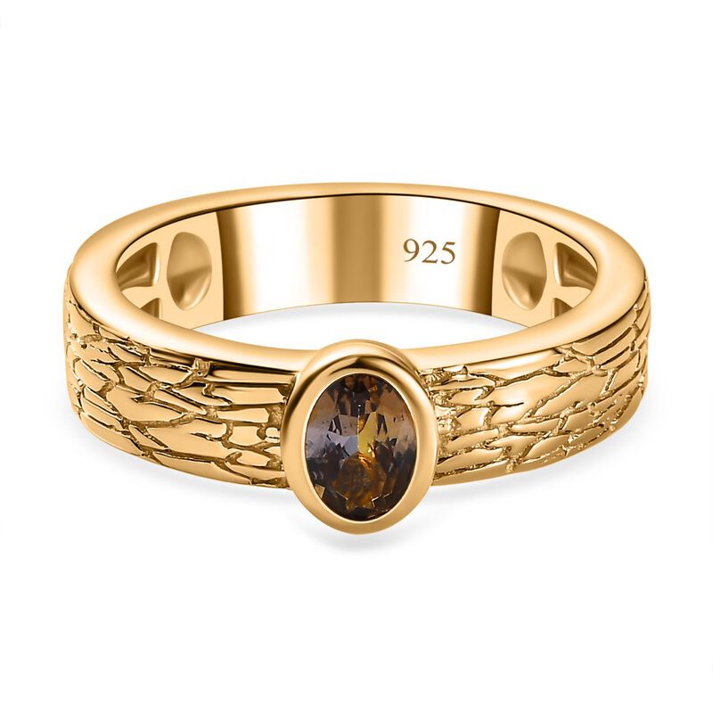 AA natürlicher, goldener Tansanit-Ring - 0,44 ct. image number 0