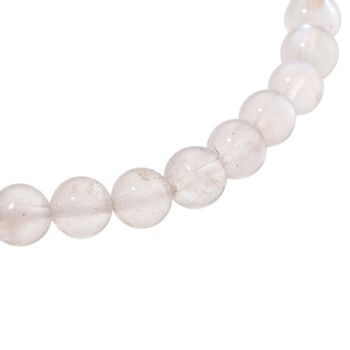 Flexibles AAA Regenbogen Mondstein Armband - 50 ct.