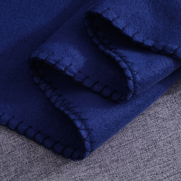 Fleecedecke mit Pferdenaht, Gr&ouml;&szlig;e: 130x170 cm, Dunkelblau image number 3