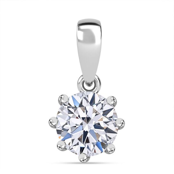 LUXURIANT SGL zertifizierter VS-EF Labor Oktillionschliff Diamant Anh&auml;nger in 950 Platin - 1 ct.