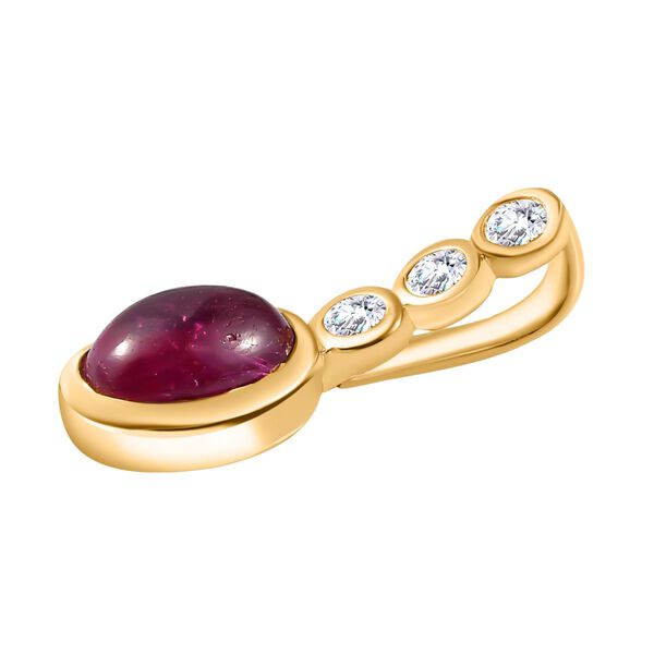 2er-Set AA Afrikanischer Rubin und Zirkon-Schmuckset - 2,53 ct. image number 8